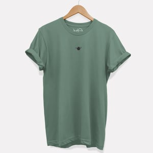 Tiny Embroidered Bumble Bee T-Shirt (Unisex)