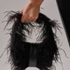 AKIRA Feather Craze Purse | Black