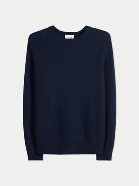 Men's Ribbed Cashmere Sweater - 2XL / navy blazer / MK0307-1574