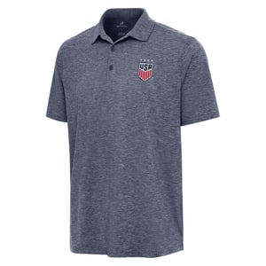 Men's Antigua USWNT Par 3 Navy Polo / 2X