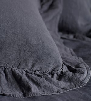 French Blue Leah 100% Linen Cushion Cover