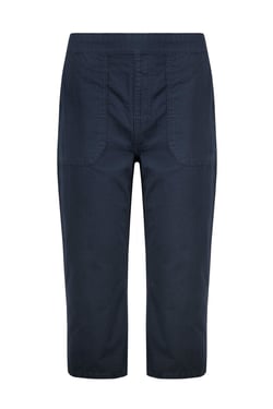 Weird Fish Anyar 3/4 Length Ripstop Trousers Navy Size 20
