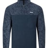 Weird Fish Gilbert 1/4 Zip Printed Microfleece Navy Size 2XL