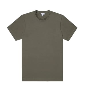 Sunspel Riviera S/S Crew Neck Tee Khaki