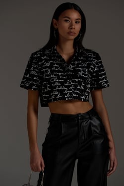 AKIRA Changes Button Down Top | Black | Size 2X