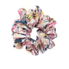 Satin Scrunchie Blue 80's Cirque - ONE SIZE / Blue