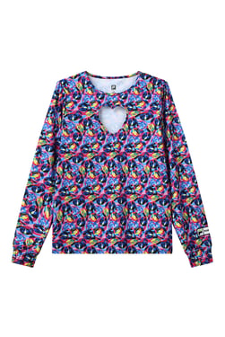 MSGM X FILA Long Sleeve T-Shirt - XXL