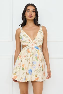 Florals In Spring Mini Dress Print