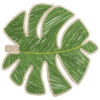 Monstera Leaf Handwoven Iraca Placemat