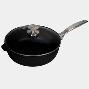 CXD DOU Ceramic Nonstick Saute Pan with Glass Lid - 3.8 qt