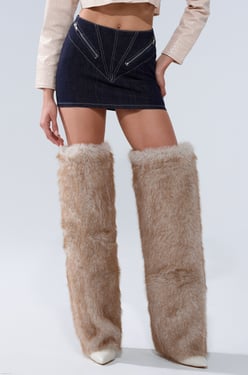 AKIRA Zip Me Up Denim Mini Skirt | Size 1X