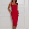 Luxe Collective Midi Dress Red
