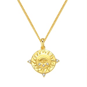 Protection Pendant Necklace Sterling Silver
