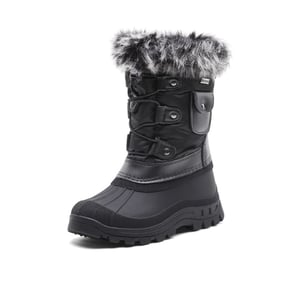 DREAM PAIRS Kids Waterproof Warm Snow Boots