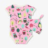 Baby Night Owl Bodysuit & Hat