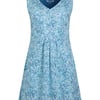 Weird Fish Indus Printed Jersey Tunic Azure Size 10