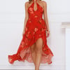 High Sun Halter Maxi Dress Orange