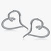 Pave Heart Diamond Earrings - 7.70 CT