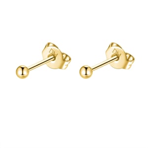 Glint Stud Earrings 14K Gold