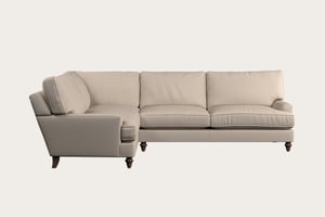 nkuku Marri Left Hand Corner Sofa | Make To Order | Grand | Recycled Cotton Natural
