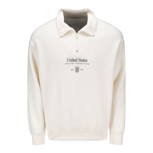 Unisex USWNT Off-White 1/2 Zip Sweatshirt / 2X