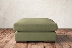 nkuku Guddu Dining Footstool | Make To Order | Medium | Brera Linen Sage
