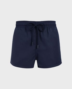 Vilebrequin - Men Short Ultrafine Merino Wool Swimwear Micro Carreaux - Swimwear - Milton - Blue - Size XXXL
