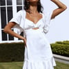 A One Way Ticket Dress White