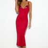 Iconic Fit Midi Dress Red