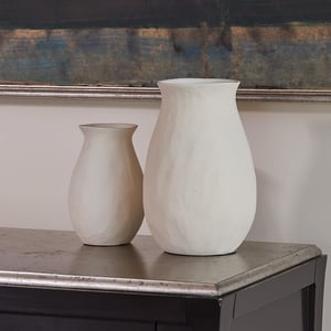Charlotte Aluminum Vases, Large and Medium