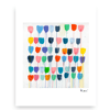 Pretty Little Tulips Mini Art Print