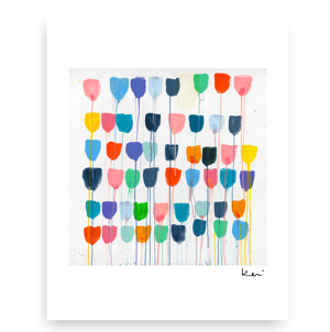 Pretty Little Tulips Mini Art Print