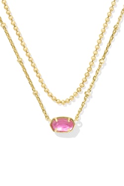 Emilie Gold Multi Strand Necklace Gold Azalea Illusion