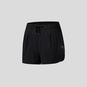 Women's ANTA Run Woven Shorts - Black / XL