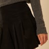 Black Box Pleated Cord Mini Skirt