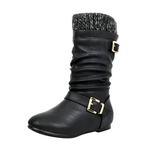 DREAM PAIRS Fur Lined Kids Winter Boots