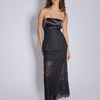 Black Bandeau Tailored Top