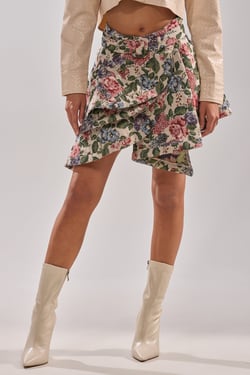 AKIRA Give Me Flowers Mini Skirt | Size 1X