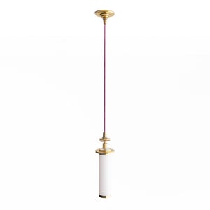Mini elbow rechargeable pendant kit in antique brass