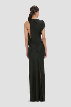 Victoria Beckham Kyra Gown In Black - 14 - Womens