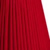 25cm empire Shade in scarlet silk velvet