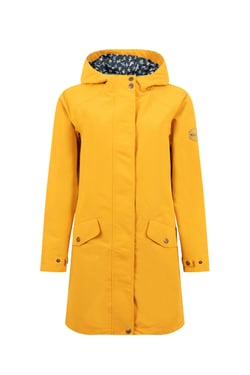 Weird Fish Delara Waterproof Jacket Mustard Size 8