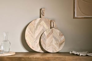 nkuku Nalbari Pizza Board | Serveware | Large | Mango Wood
