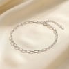 Silver Everyday Paperclip Chain Stacking Bracelet