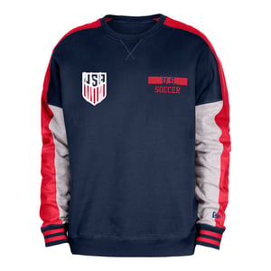 Men's New Era USMNT Navy Split Crewneck / 3X