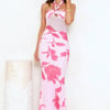 Firelight Strapless Maxi Dress Pink