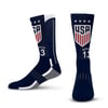 For Bare Feet Morgan 13 Navy Crew Socks / M