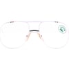 Lacoste 217FL L192 - White / Clear / Aviator