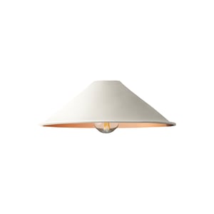 Smaller Cookie shade in stone with copper interior
