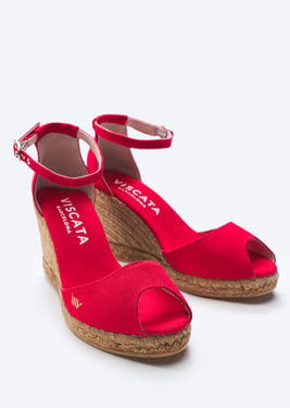 Aiguafreda Canvas Espadrille Sandal Wedges